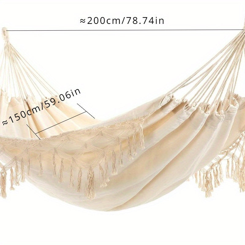 Tassel Hammock Swing Chair for Indoor and Outdoor Use