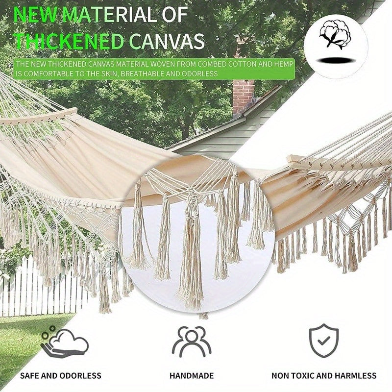 Tassel Hammock Swing Chair for Indoor and Outdoor Use