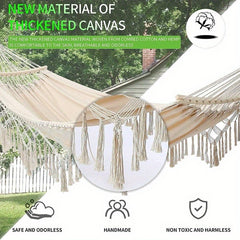 Tassel Hammock Swing Chair for Indoor and Outdoor Use