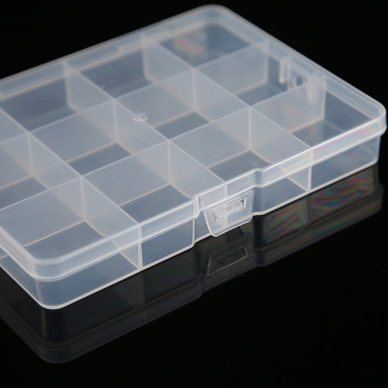 Small Fixed 12 Grid Storage Box for Jewelry and Hardware Accessories
