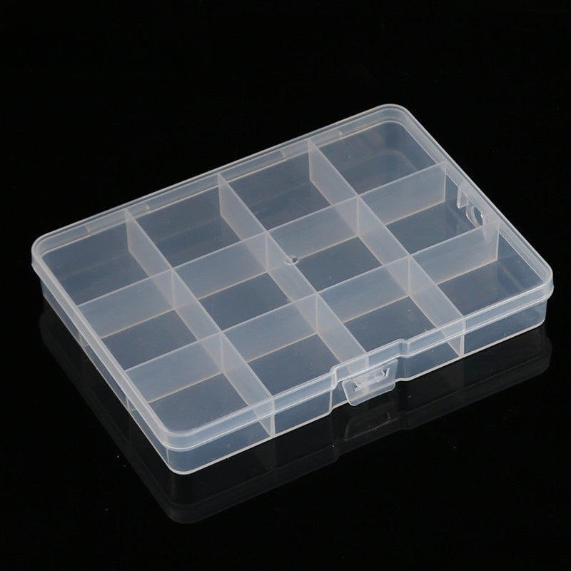 Small Fixed 12 Grid Storage Box for Jewelry and Hardware Accessories