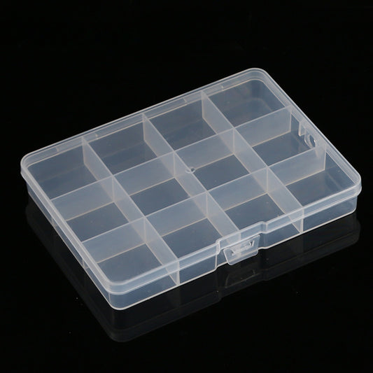 Small Fixed 12 Grid Storage Box for Jewelry and Hardware Accessories