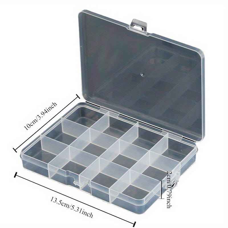 Small Fixed 12 Grid Storage Box for Jewelry and Hardware Accessories