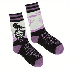 Men's Funny Cartoon Anime Crew Socks Comfy Cotton Blend Casual Unisex Socks