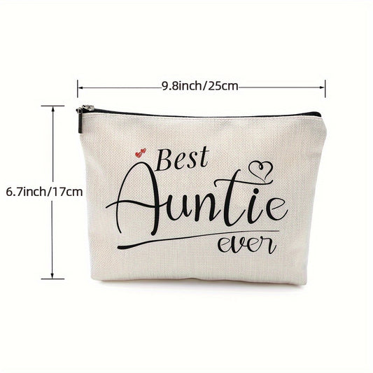 Linen Toiletry Bag Women Cosmetic Bag Birthday Niece From Auntie Nephew