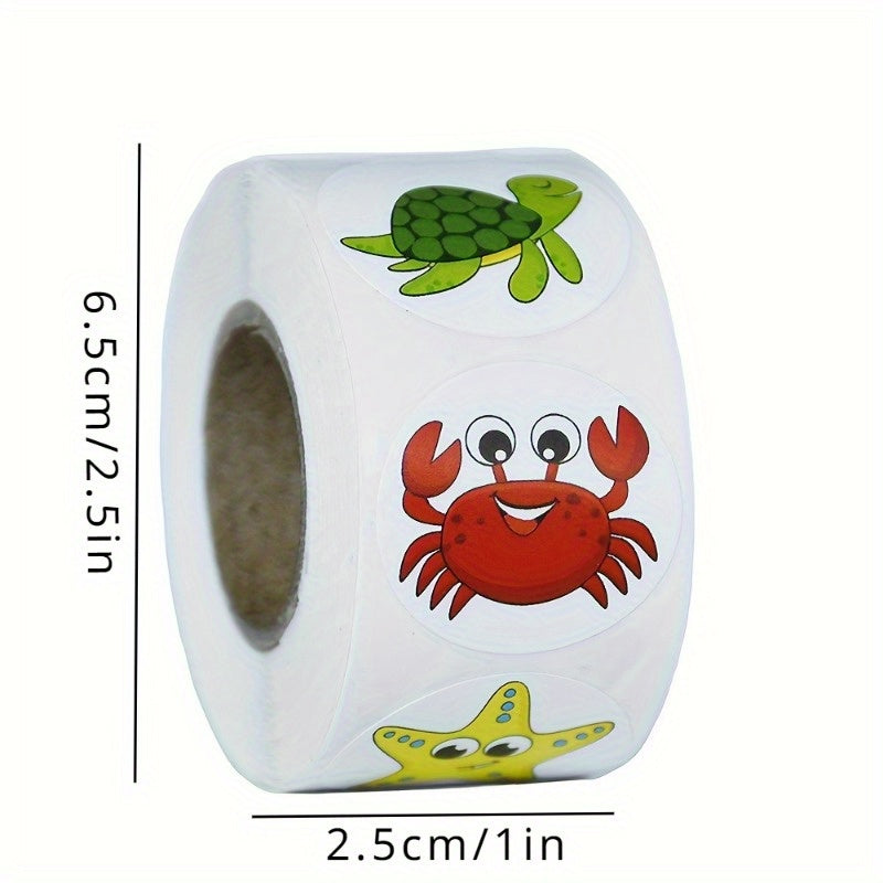 500pcs Cartoon Starfish Stickers Reward Label Scrapbooking Decoration