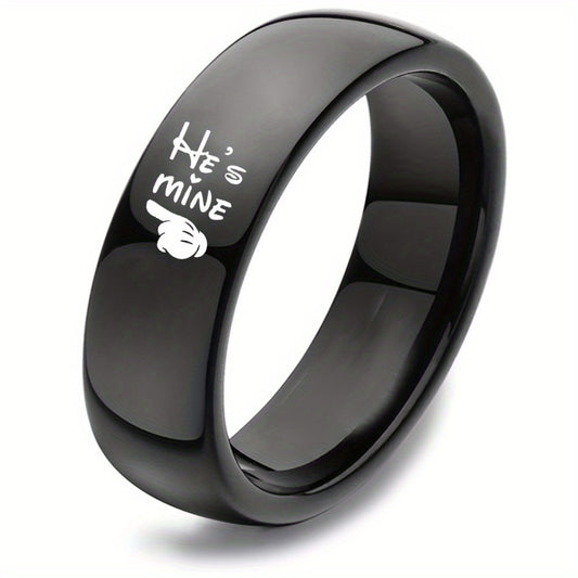 Romantic Couples Stainless Steel Ring Set