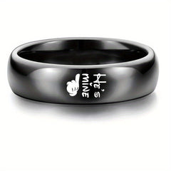 Romantic Couples Stainless Steel Ring Set