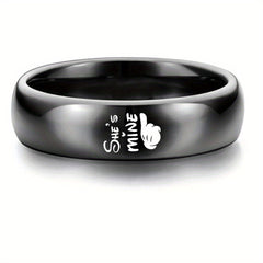 Romantic Couples Stainless Steel Ring Set