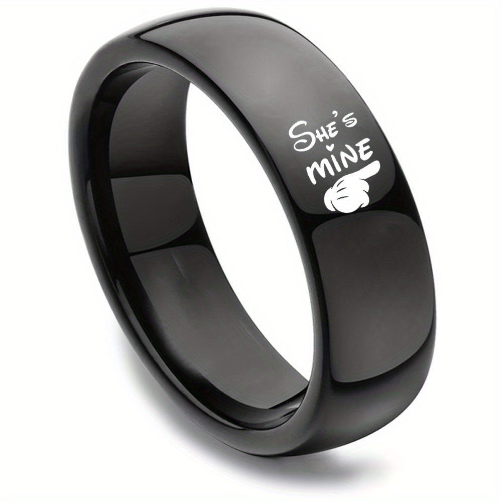 Romantic Couples Stainless Steel Ring Set