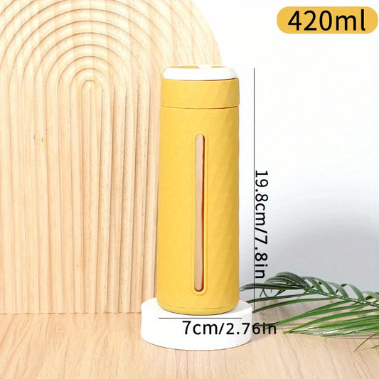 Double Wall Glass Cup Holder, Insulated & Drop Resistant Water Cup