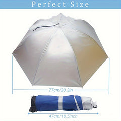 Foldable Fishing Umbrella Hat UV Protection Adjustable Headwear