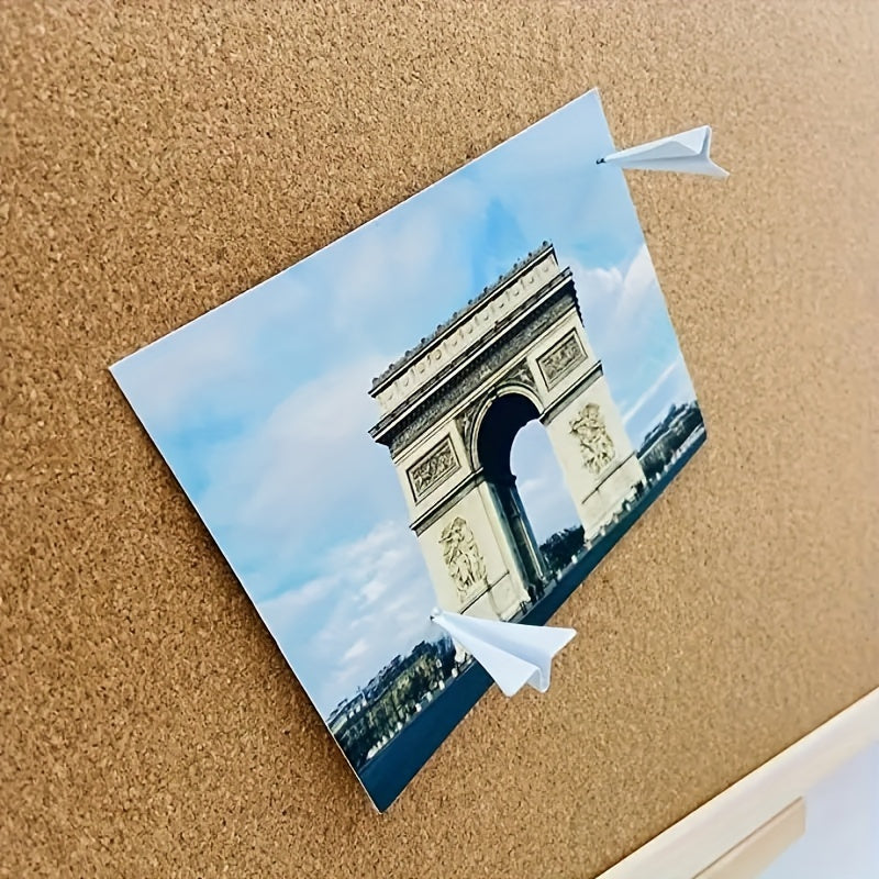 6pcs 3D Airplane Tack Cork Message Board Special Tack for Bulletin Boards