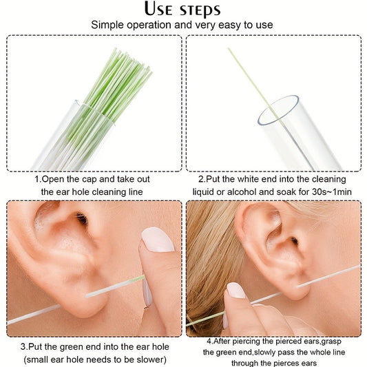70pcs Ear Hole Cleaning Lines - Prevents Blockage