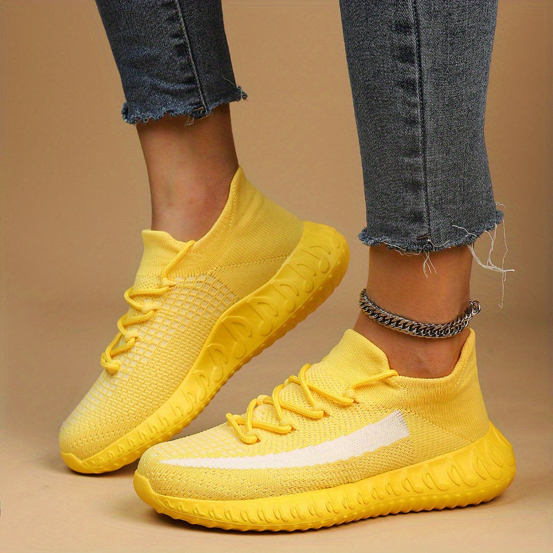 Women's Lace up Mesh Running Shoes Comfort Walking Outdoor Sneakers