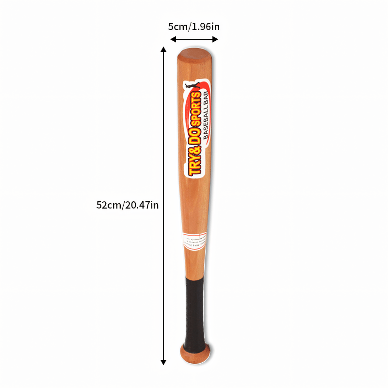Premium Hardwood Baseball Bat for Practice and Games