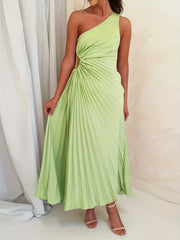  One Shoulder Maxi Formal Dress