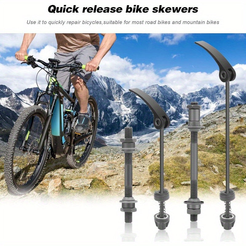 4pcs Bike Quick Release Kit Mountain Road BMX Hollow Shaft Bevel Wheel