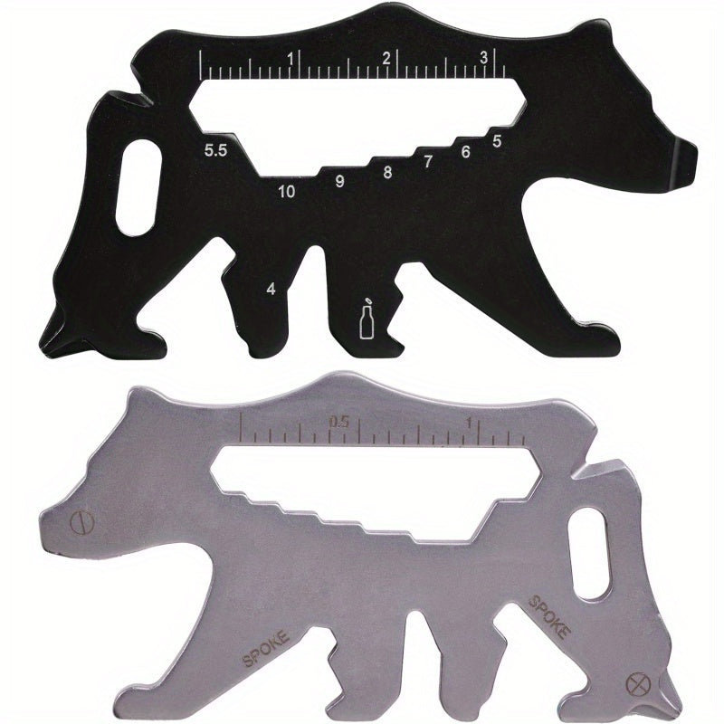 15-in-1 Bear Shaped Metal Pocket Tool Multitool Set for Men