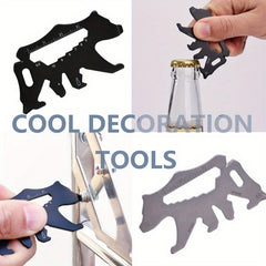 15-in-1 Bear Shaped Metal Pocket Tool Multitool Set for Men