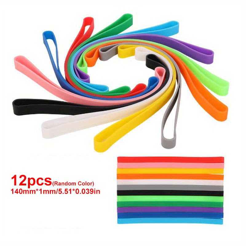 6pcs Large Silicone Rubber Bands for Office and Outdoor Gear