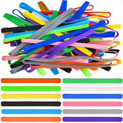 6pcs Large Silicone Rubber Bands for Office and Outdoor Gear