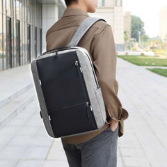 3PC Computer Backpack Business Student Stylish Bag