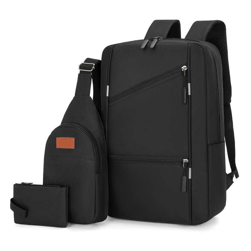 3PC Computer Backpack Business Student Stylish Bag