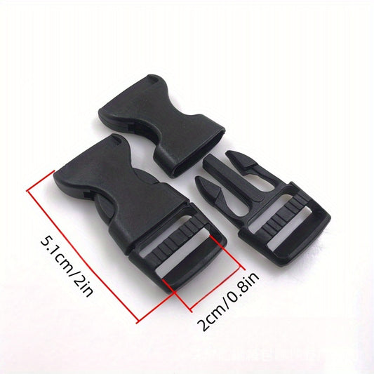 60pcs Plastic Buckles Side Release Strap Buckles For Backpack Luggage Strap