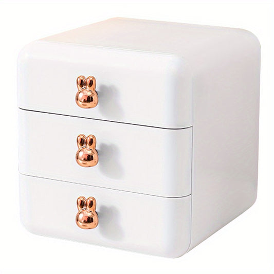 Desktop Storage Box for Jewelry and Cosmetics