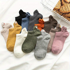 Teenager's Solid No Show Socks for Outdoor Activities