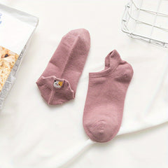 Teenager's Solid No Show Socks for Outdoor Activities
