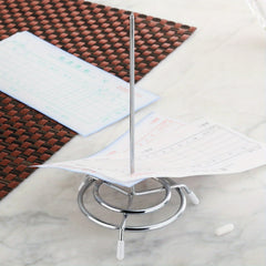 Stainless Steel Check Spindle and Receipt Holder