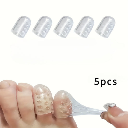 5pcs Soft Silicone Toe Protectors for Ingrown Toenails Blisters