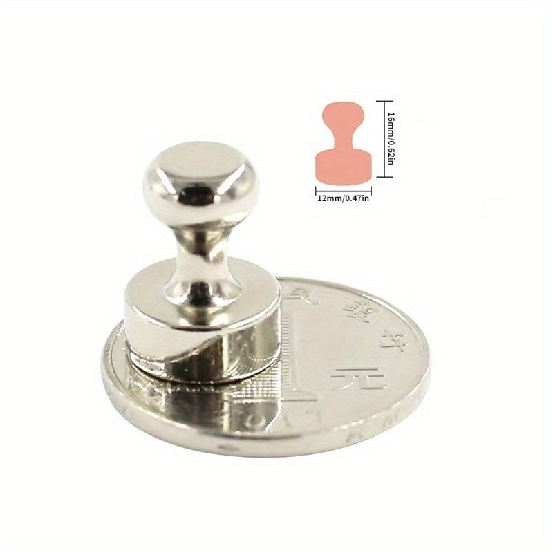 10pcs Neodymium Magnetic Pushpins for Whiteboard Refrigerator