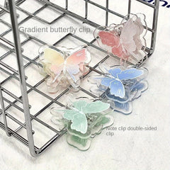 Gradient Butterfly Acrylic Clip Sticky Notes Clip