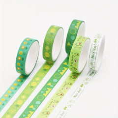 5 Rolls Macaron Basic Printing Washi Tape Set
