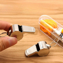 Stainless Steel Referee Whistle Sports Lanyard