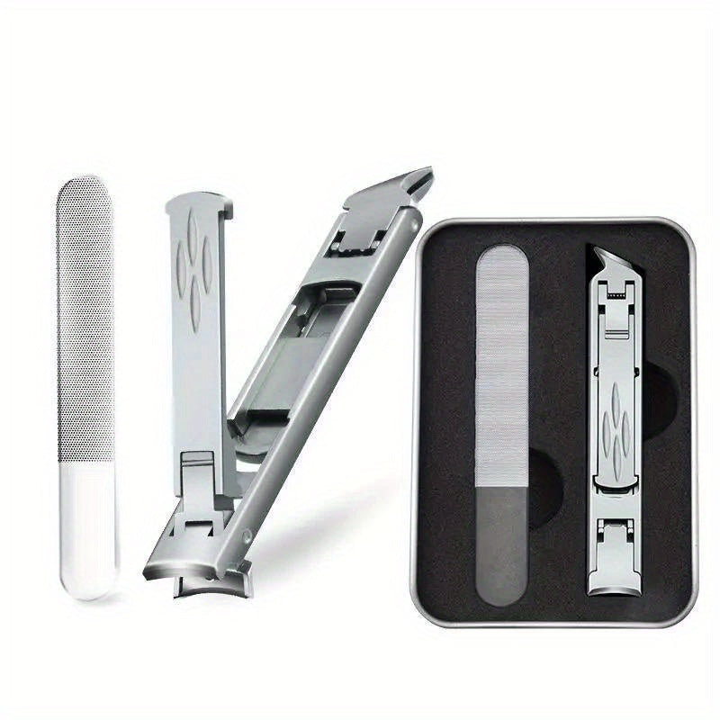 Double Sided Nail Clipper Set with Large Opening Nail Scissors
