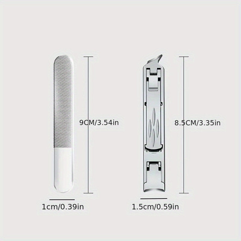 Double Sided Nail Clipper Set with Large Opening Nail Scissors