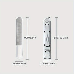 Double Sided Nail Clipper Set with Large Opening Nail Scissors