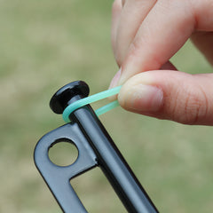 Luminous Tent Nail Silicone Safety Mark Ring for Camping Stakes