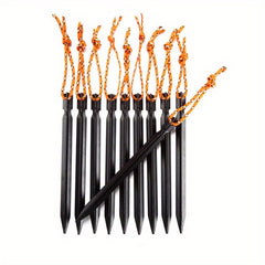 10pcs Camping Canopy Nail Tent Pegs Ground Nails Camping Accessories