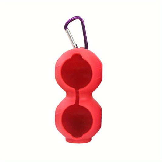 Silicone Golf Ball Sleeve Portable Lightweight Holds 2 Balls