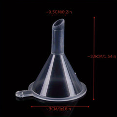 9pcs Plastic Small Funnel for Perfume Liquid Storage Filling