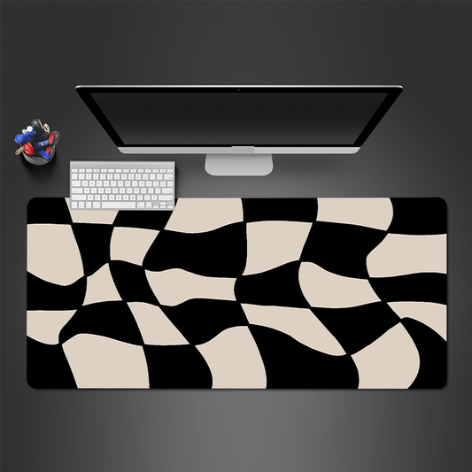 Beige Large Gaming Mouse Pad Keyboard Desk Pad Non-slip Office Mouse Pad