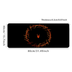 Red Ring Large Gaming Mouse Pad Desk Mat Non Slip Rubber Base