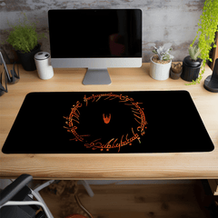 Red Ring Large Gaming Mouse Pad Desk Mat Non Slip Rubber Base