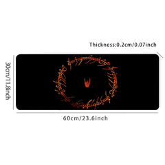 Red Ring Large Gaming Mouse Pad Desk Mat Non Slip Rubber Base