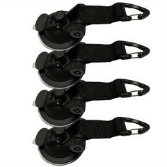 4pcs Camping Tent Suction Cup w/ Hook - Car Canopy Suction Cup Hook